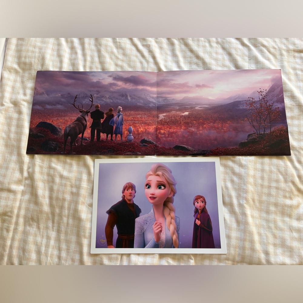 NWT Frozen 2 Exclusive lithographs (+ Free postcards!!)
